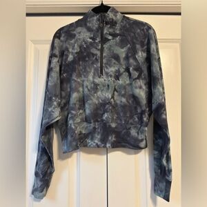 Lululemon Half Zip 4 Diamond Dye Silver Blue Tidewater Teal Graphite Grey